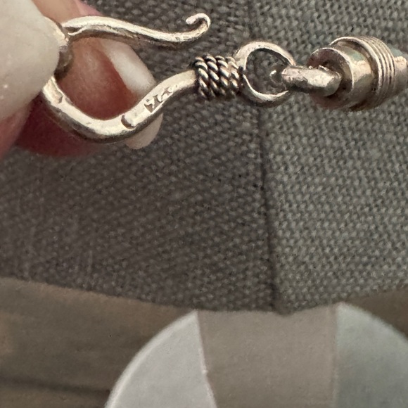 Elegant Bali 925 Women's Jewelry Set Necklace 16.25” Bracelet 7” - Picture 5 of 9